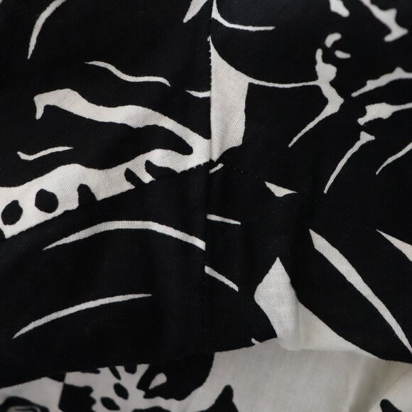 Talbots Linen 2XL Straight Leg Floral Ankle Cropped Semi Sheer Pull On Pant - Picture 6 of 10